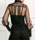 Sloane Black Tulle Shirt - Image 2