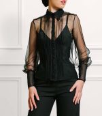 Sloane Black Tulle Shirt