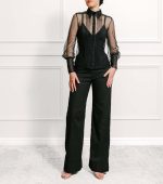 Sloane Black Tulle Shirt - Image 3