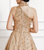 Luana Gold Sequin & Beaded Tea Dress - Image 5