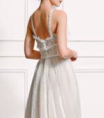 Andeline Pleated Grecian Evening Gown - Image 3