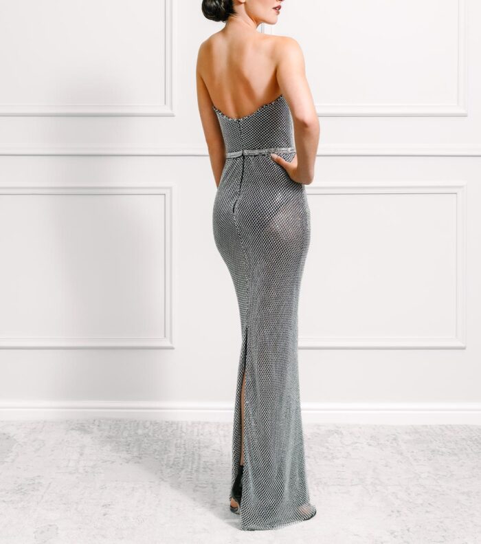 Leandi Sliver Sheath Evening Gown - Image 2