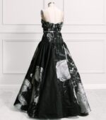 Melissa Black and Silver Ballgown - Image 2