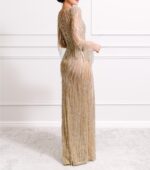 Savannah Fringe Beaded Evening Gown - Image 2