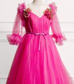 Aurelia Pink Floral Ballgown - Image 3