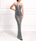Leandi Sliver Sheath Evening Gown