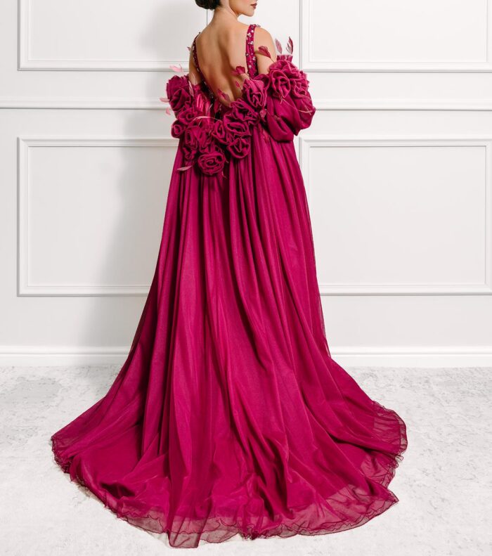 Lomé Fushcia Rose Cape - Image 2