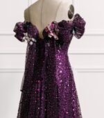 Regina Off Shoulder Floral Evening Gown - Image 3