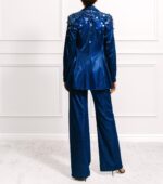 Madeline Glitter Blue Jumpsuit and Blazer - Image 2