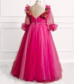 Aurelia Pink Floral Ballgown - Image 2