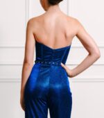 Madeline Glitter Blue Jumpsuit and Blazer - Image 6